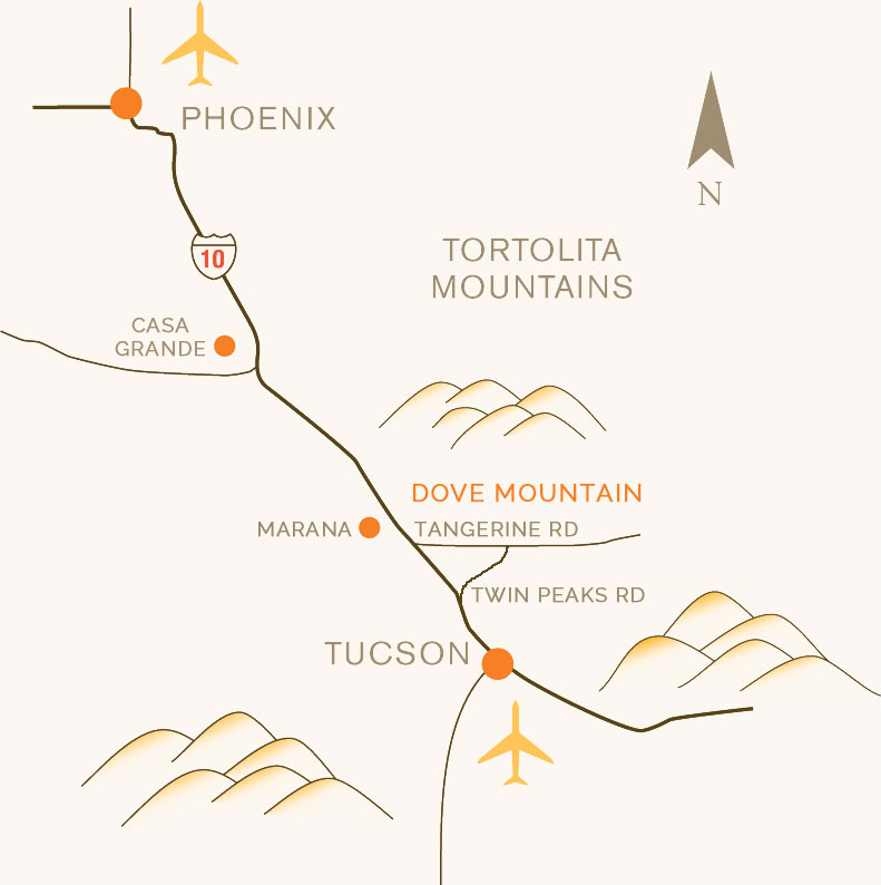 Dove Mountain Location Map
