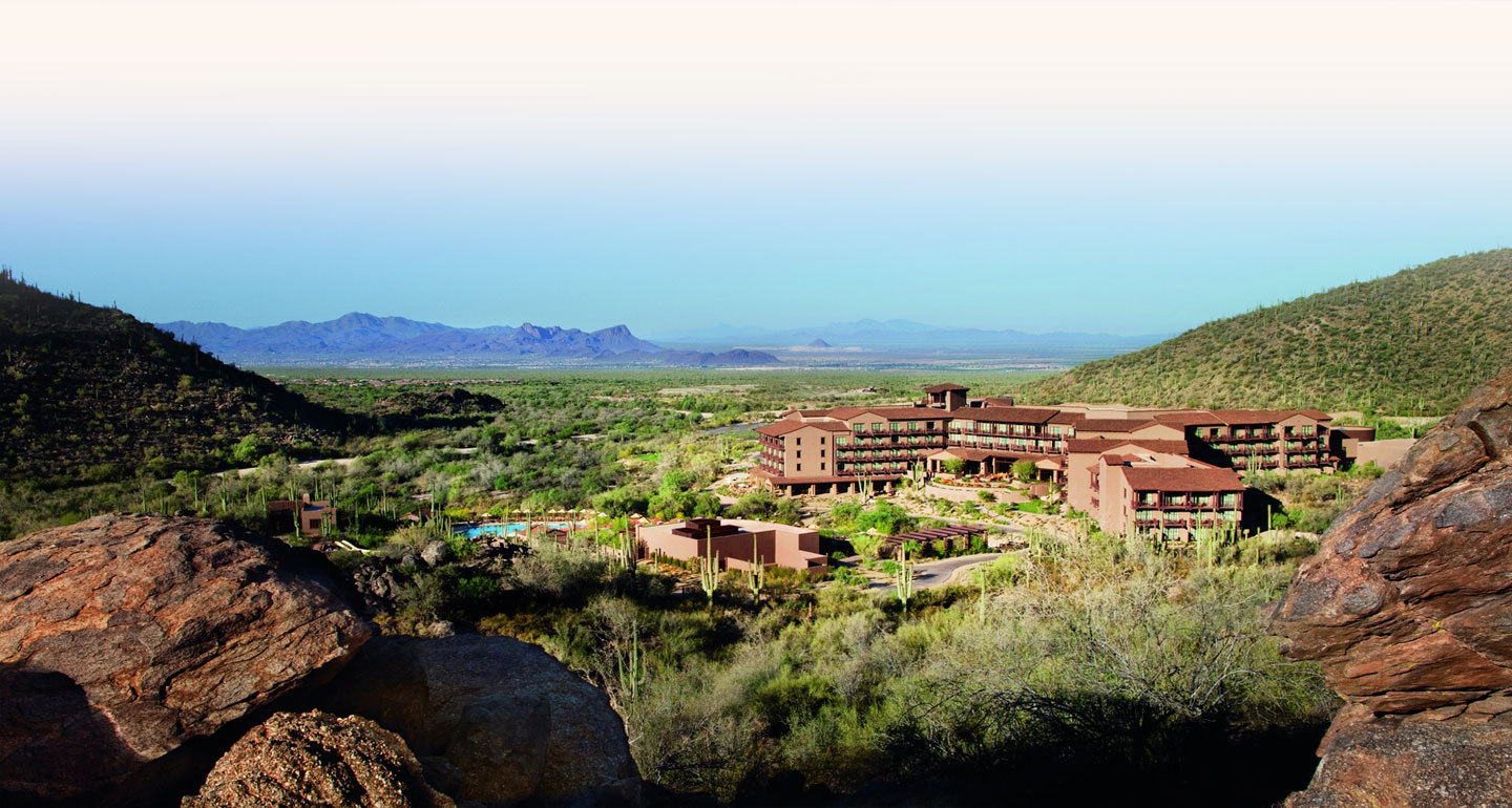 The Ritz-Carlton Dove Mountain overlooks spectacular views of the Tucson valley