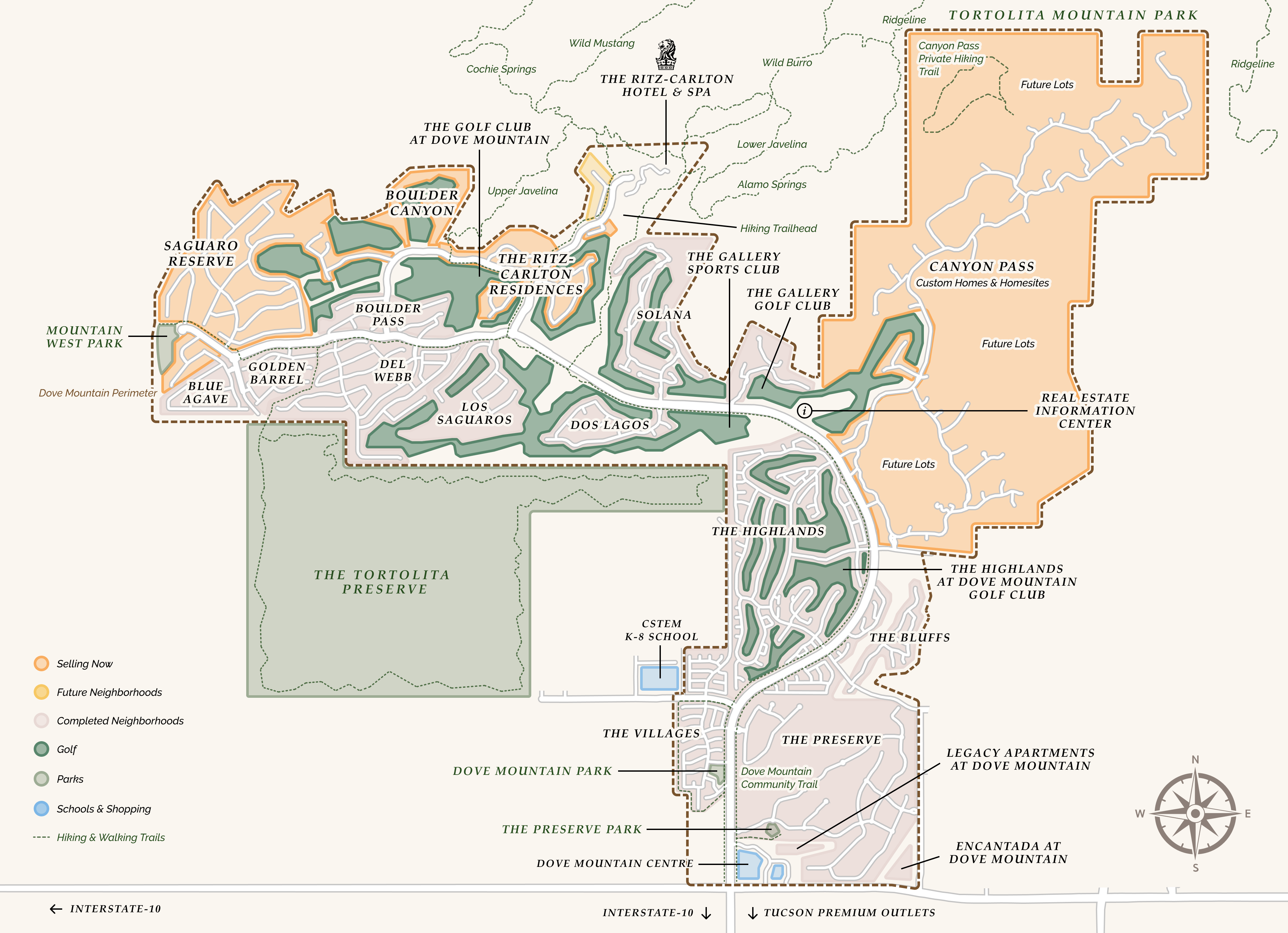 Dove Mountain Property Map